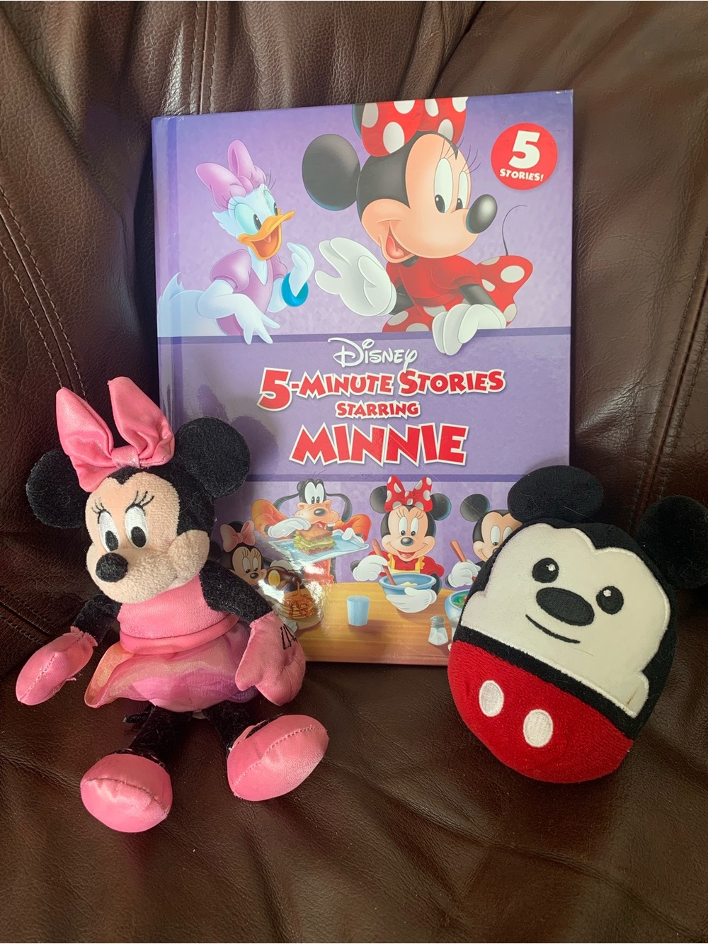 Disney Minnie Plush and Mickey Soft Toy Pair with Pink and Red Accents